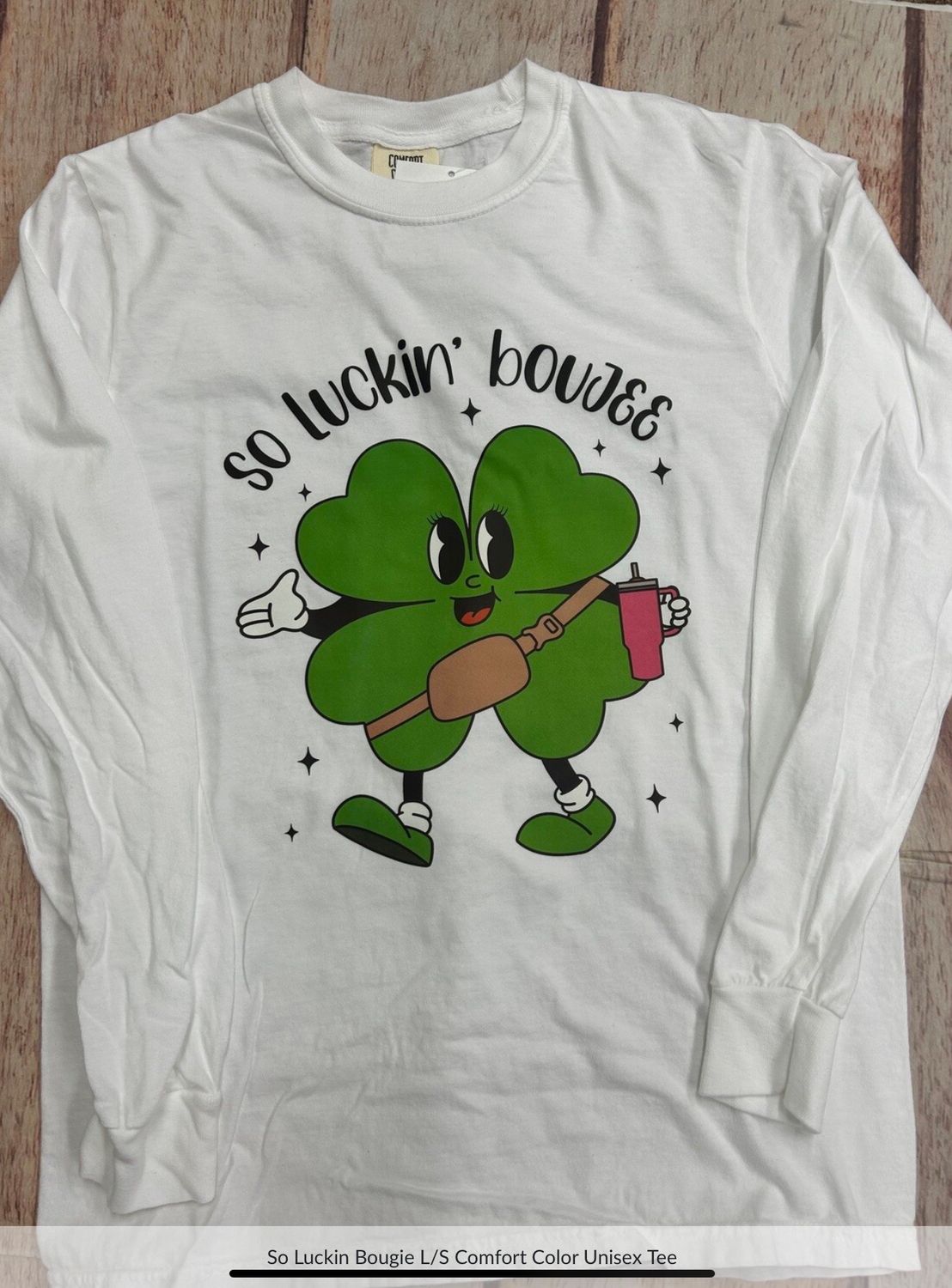 So Luckin Bougie L/S Comfort Color Unisex Tee