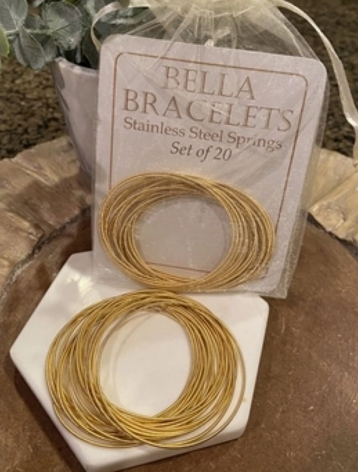 Bella Bracelets set of 20 stainless steel