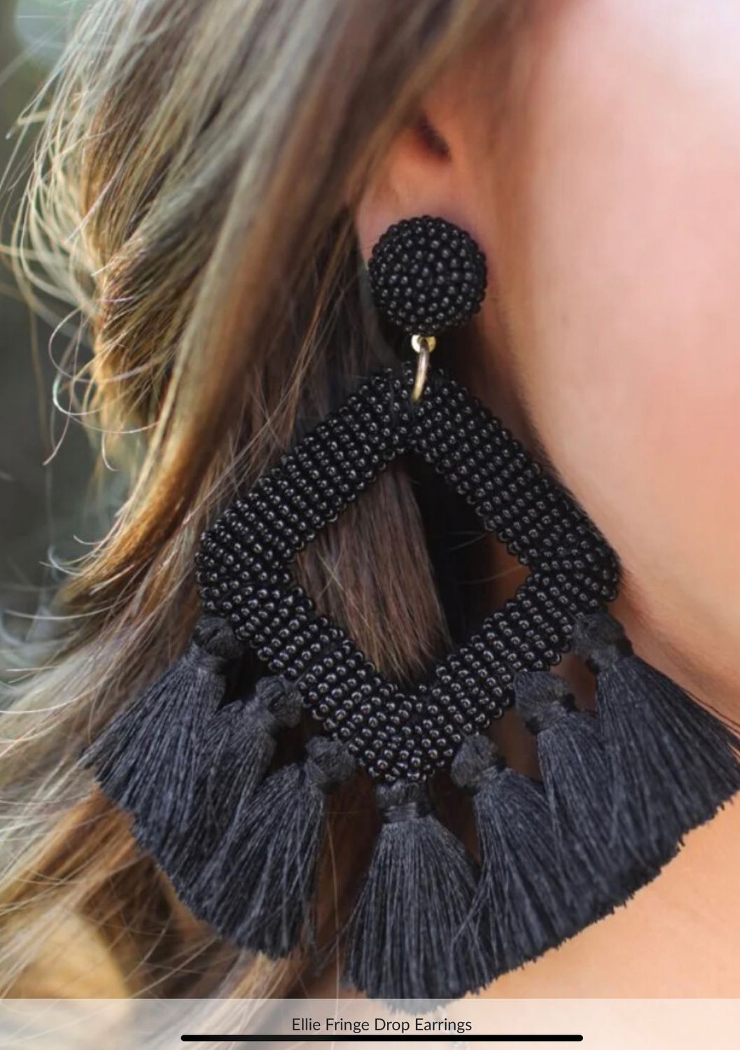 Ellie Fringe Drop Earrings