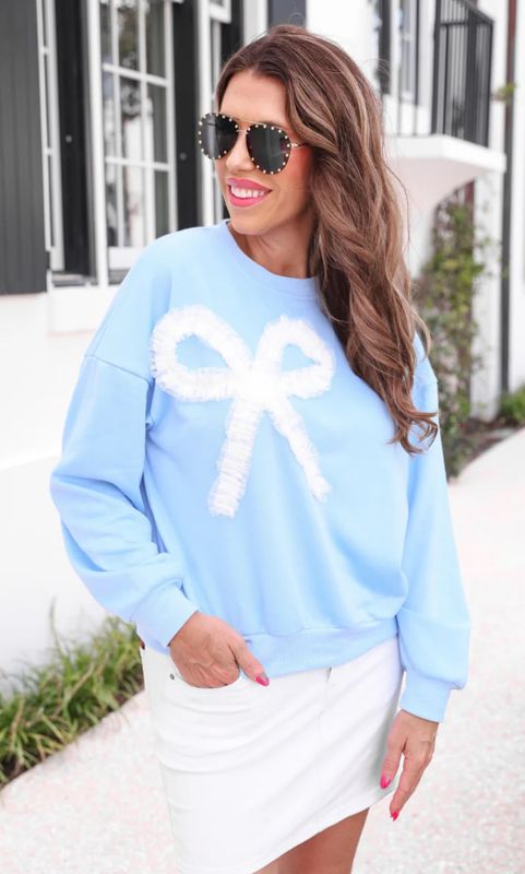 Genevieve Bow Sweatshirt