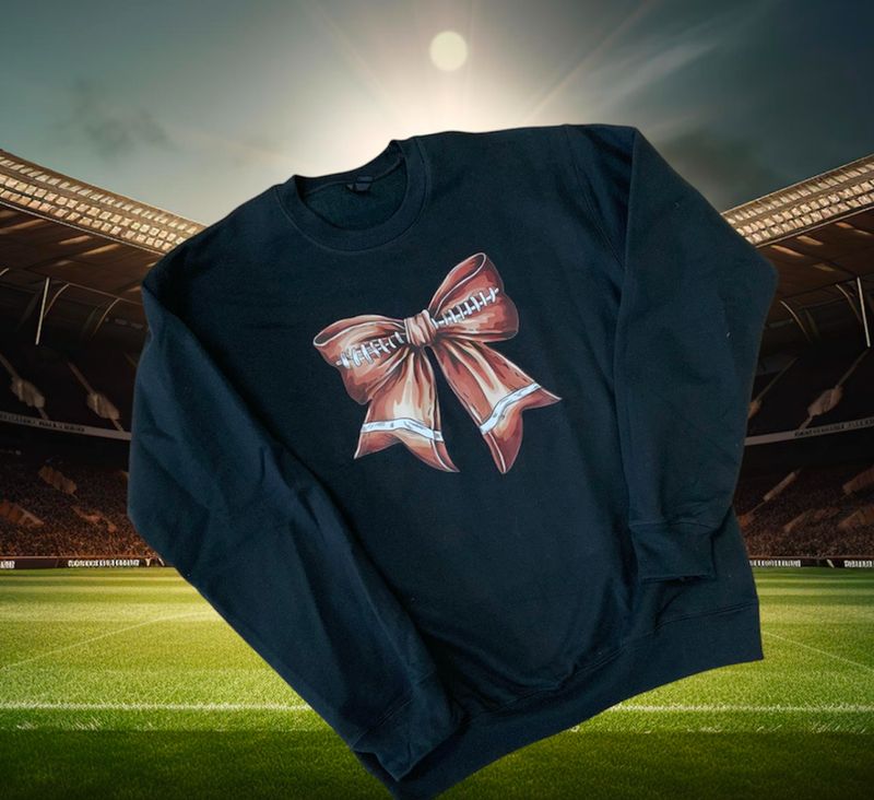 Football Bow Unisex Crewneck sweatshirt