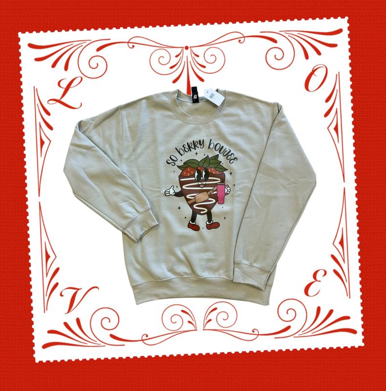 So Berry Bougee unisex crewneck sweatshirt
