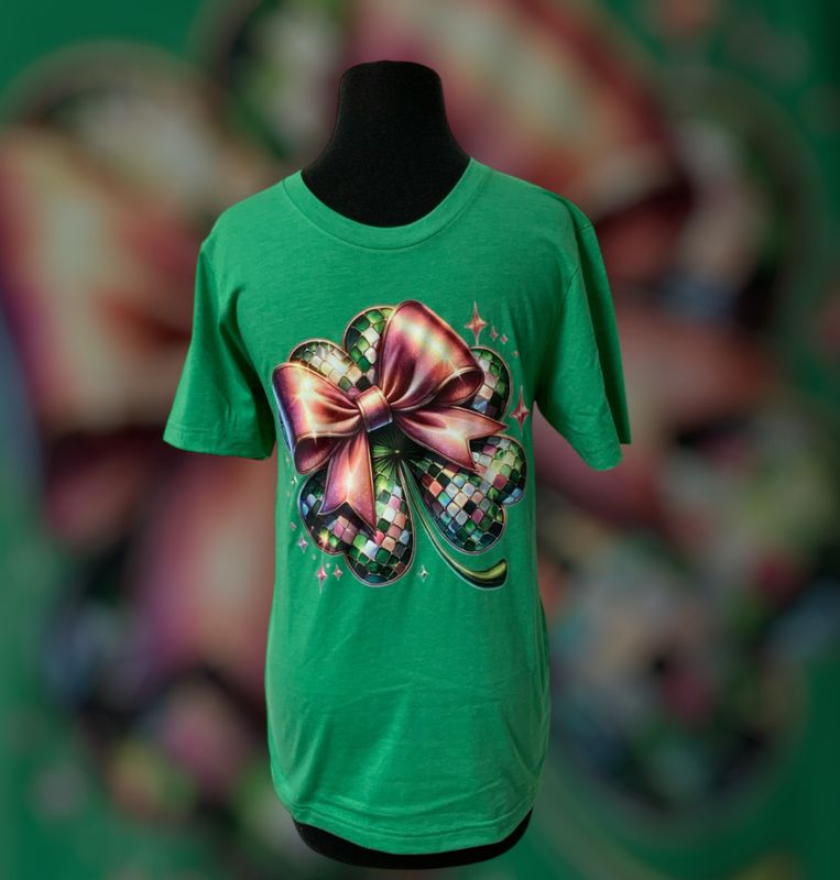 Disco Shamrock Bella Canvas unisex tee