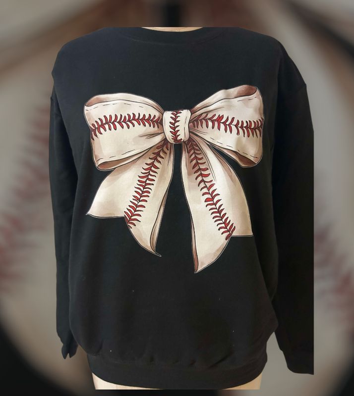 Baseball Bow Unisex Sweatshirt