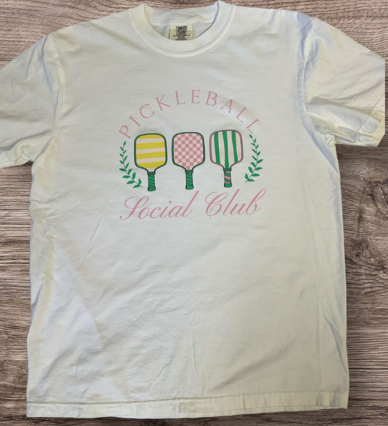Pickle Ball Social Club Comfort Color Tee