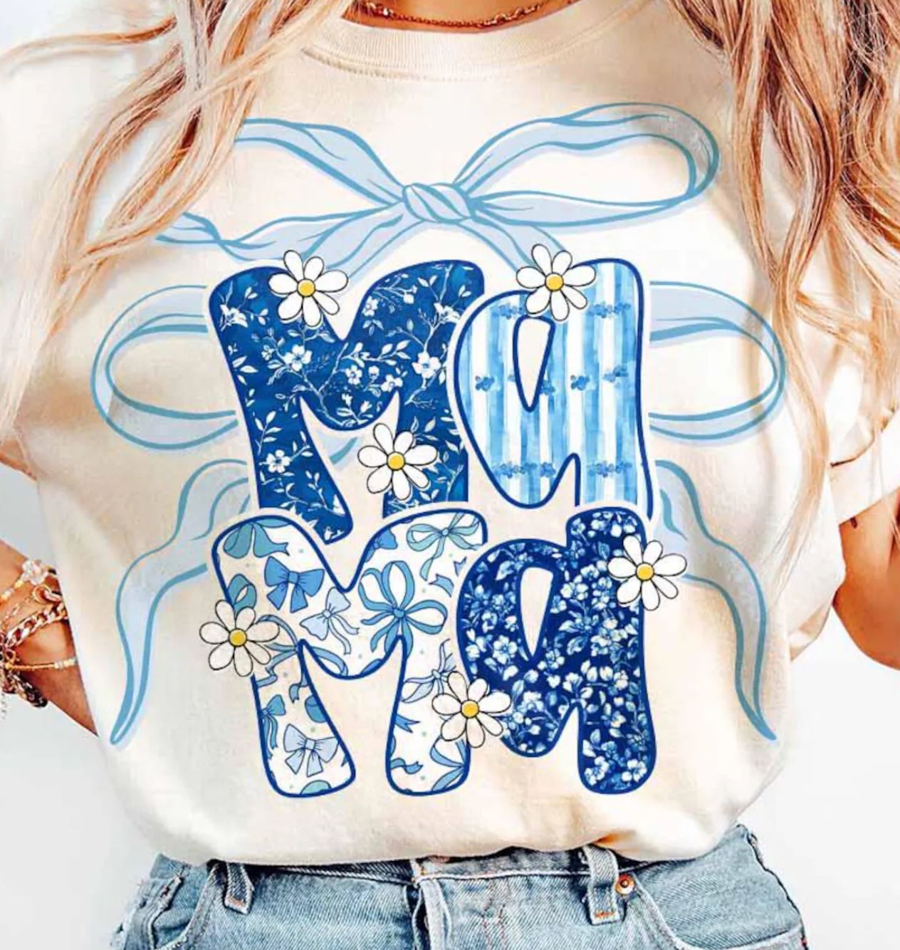Floral Comfort Color Tee