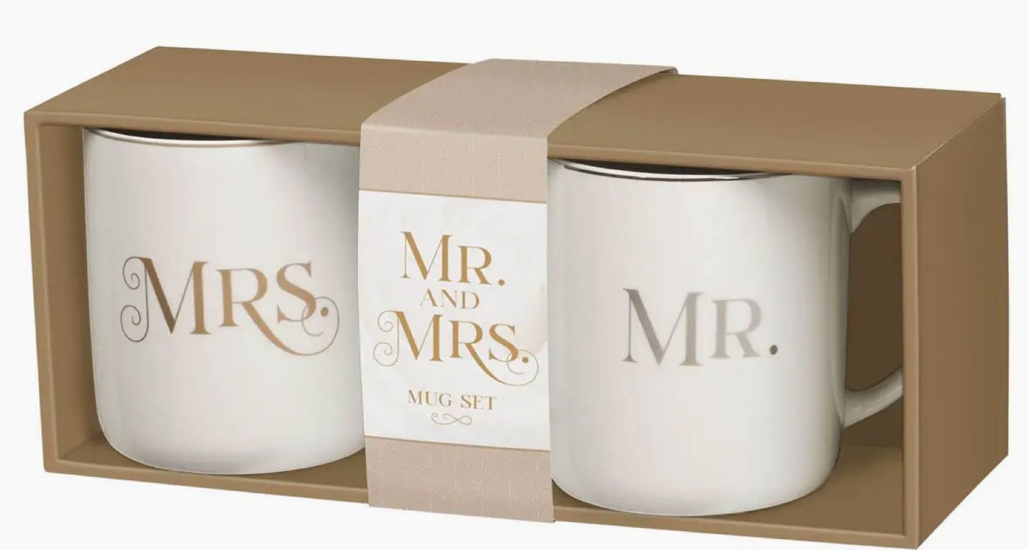 Mr &amp; Mrs 2 piece mug set