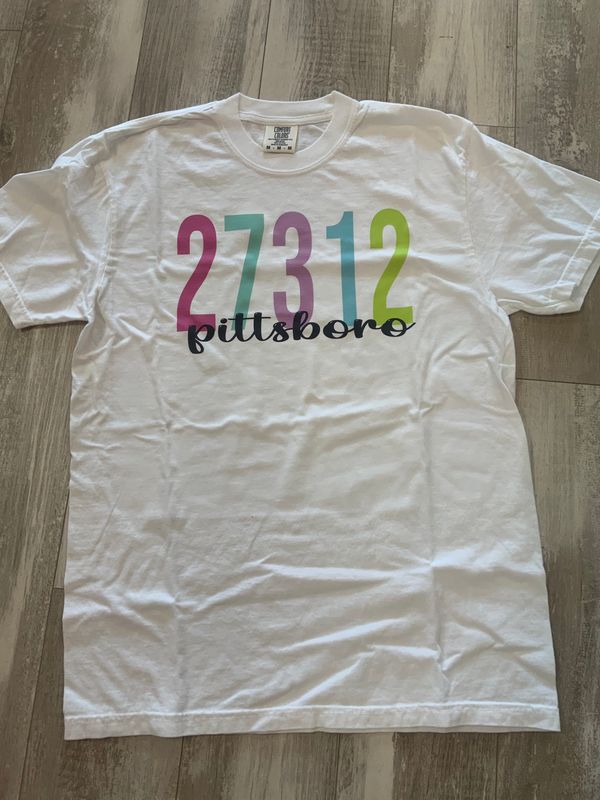 27312 Pittsboro Comfort Color tee w/ Bright colors