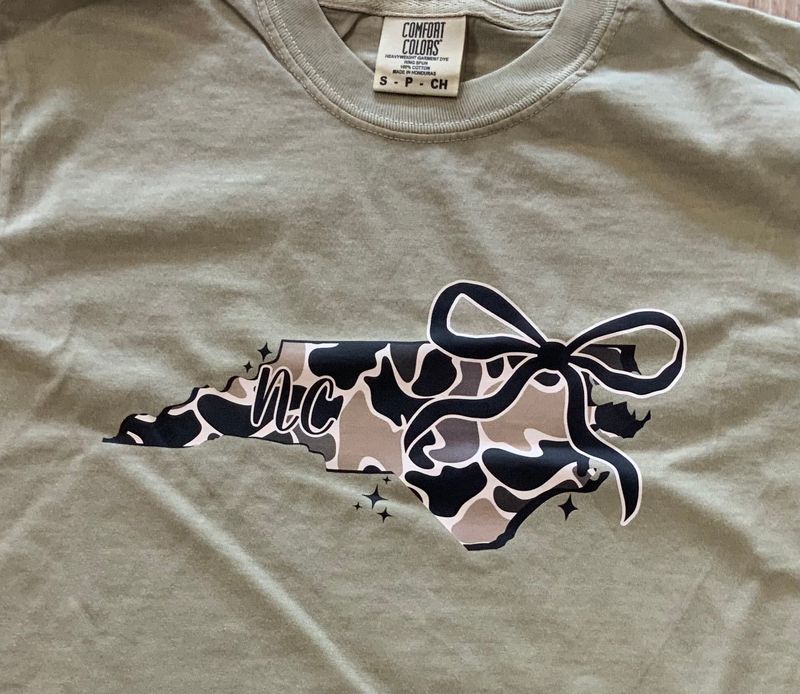 NC Camo State Comfort Color Tee