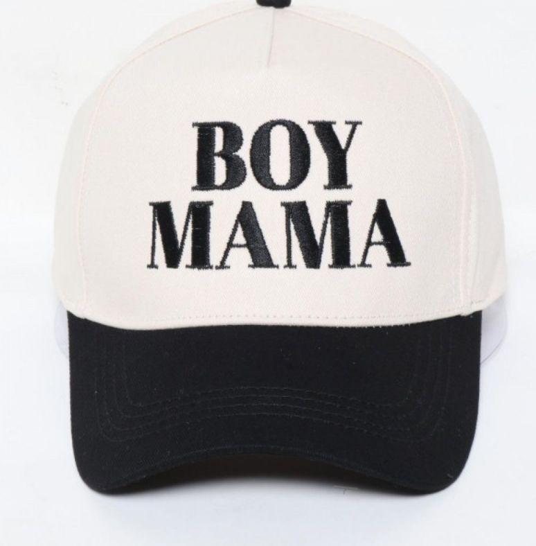 Boy Mama Embroidered Baseball Cap