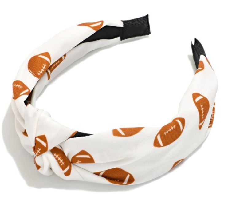 Football Print Knotted Headband