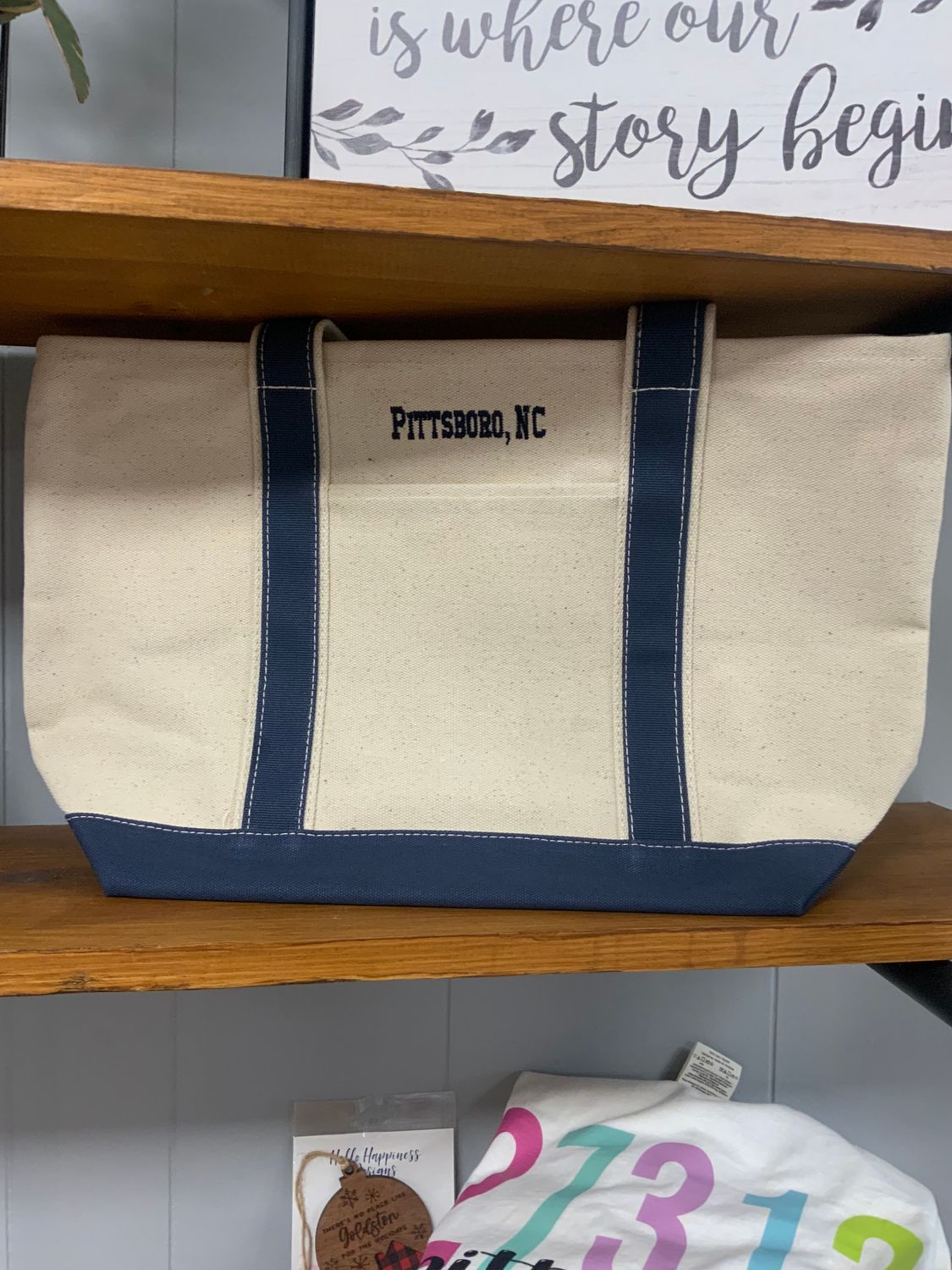 Pittsboro, NC Liberty Canvas bag