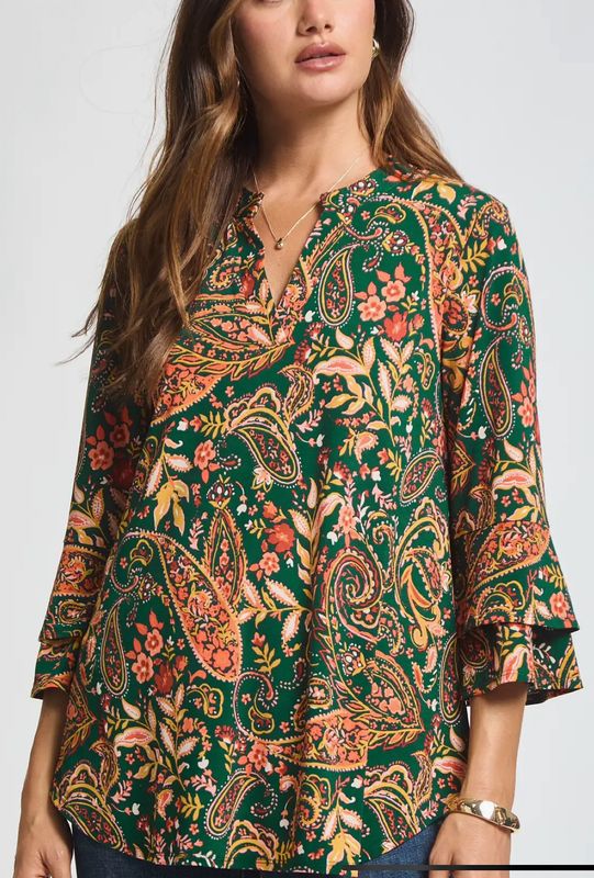 Dear Scarlett Bell Sleeve Lizzy Top