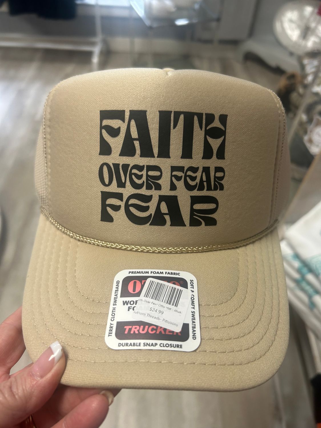 Faith Over Fear Otto Hat