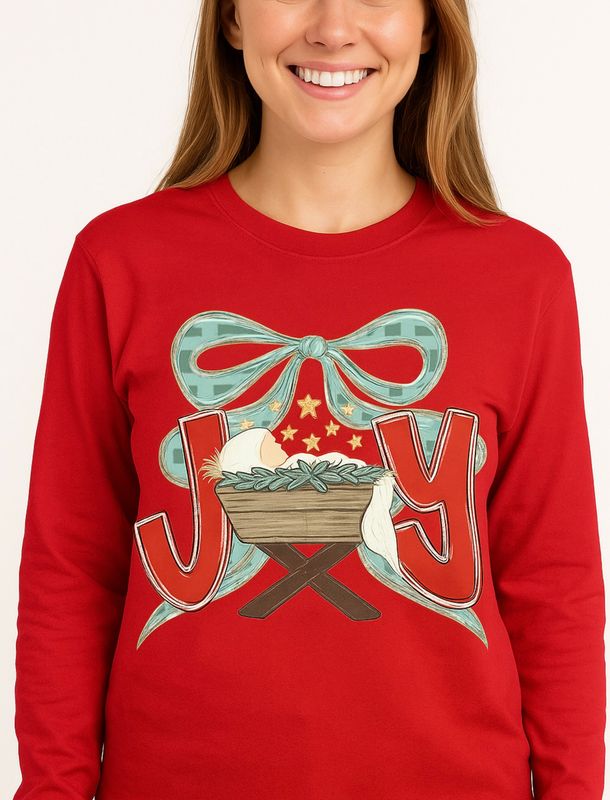JOY Baby Jesus Coquette unisex crewneck