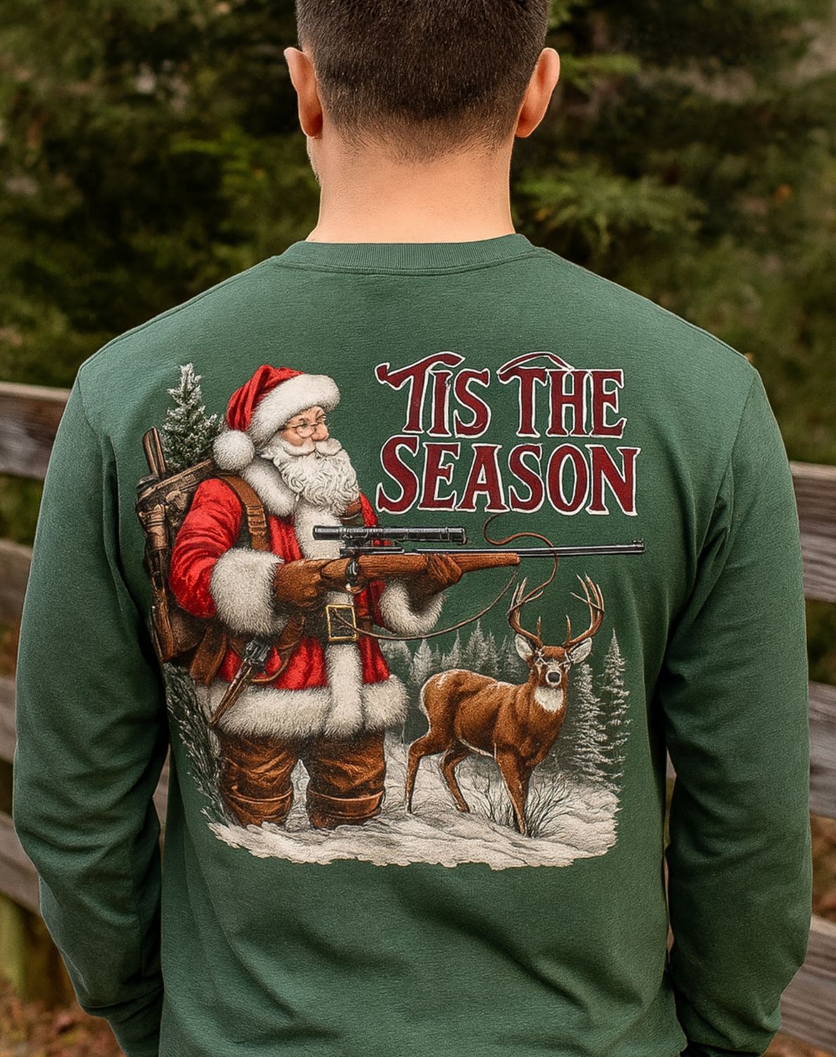 Deep Chatham Tis the Season long sleeve tee