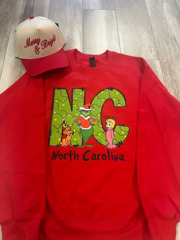 NC Grinch unisex sweatshirt