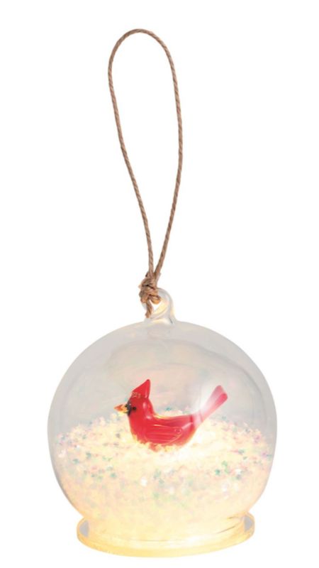 Cardinal Light up Ball ornament