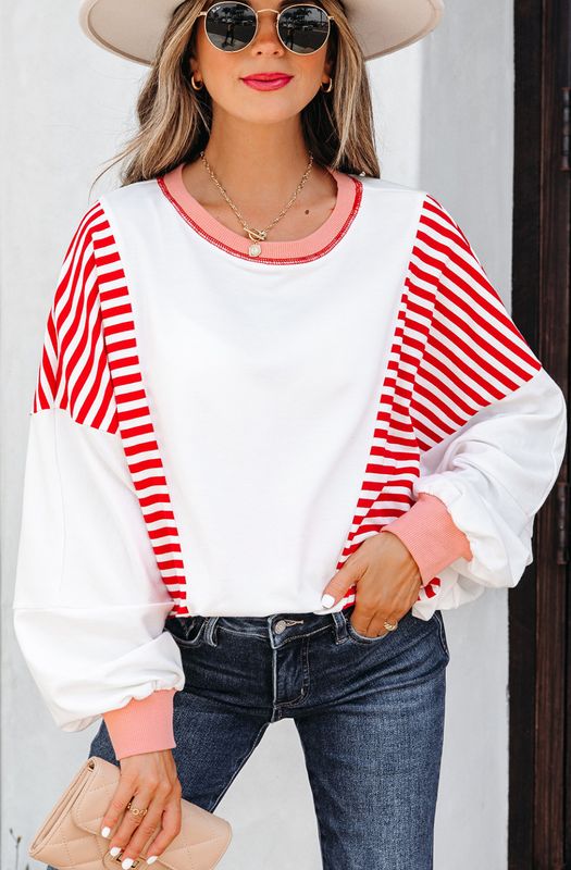 Colorblock Patchwork Contrast oversize sweatshirt