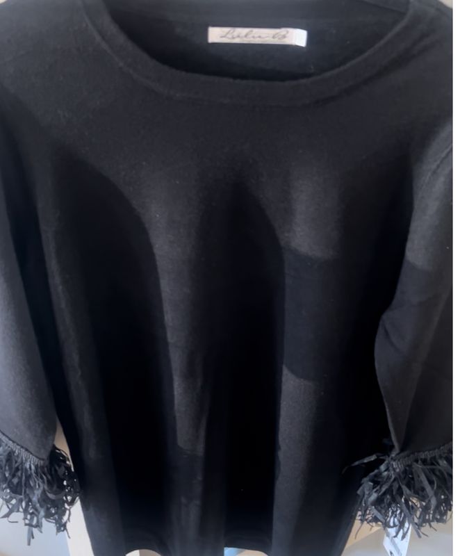 Lulu-B Cashmere Scoop Neck Top
