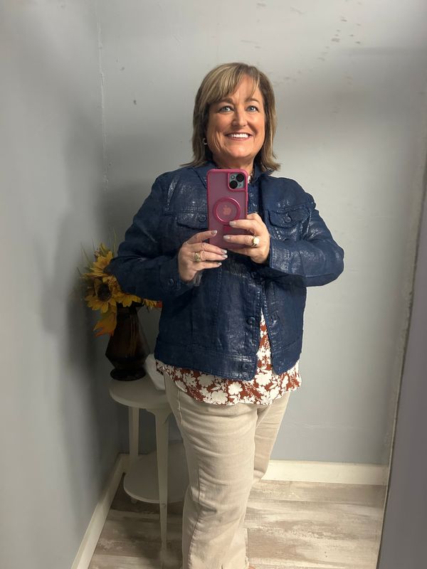 Lulu-B Metallic Travel Jacket