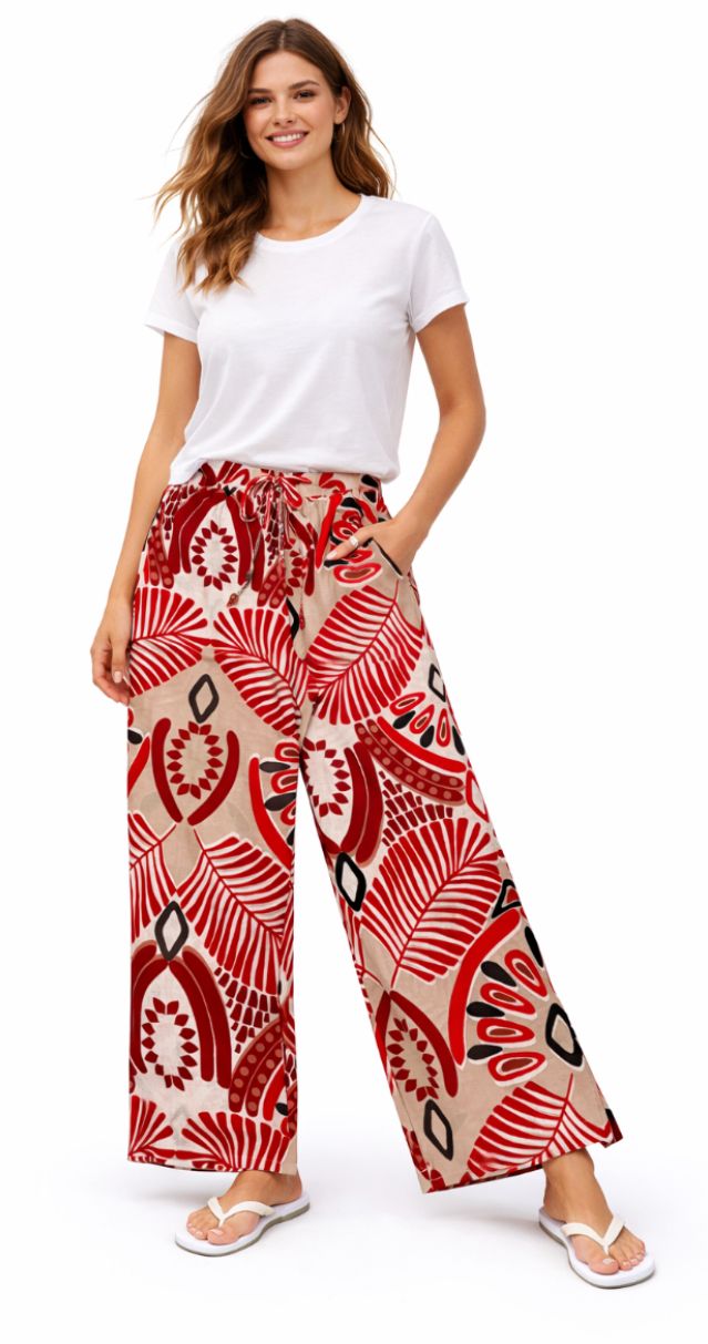 Linique Pull on Wide Leg Pant
