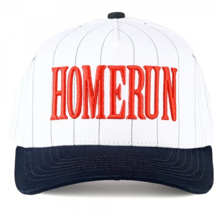 Two tone &amp; pin stripe Baseball Cap