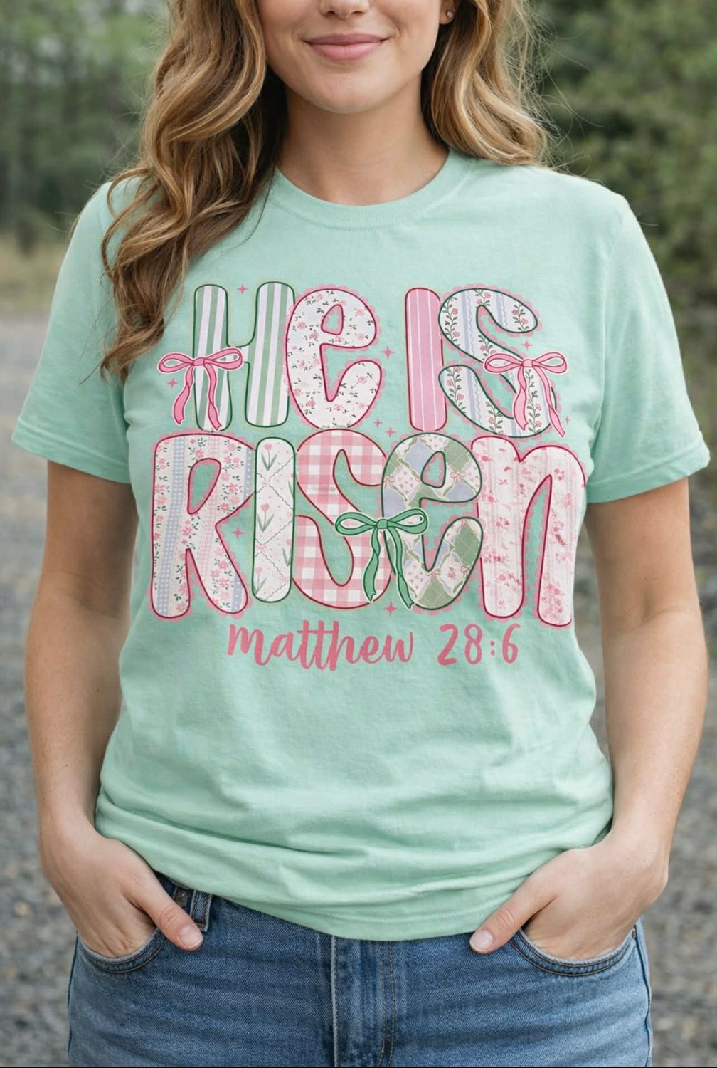 He is Risen short sleeve comfort color tee