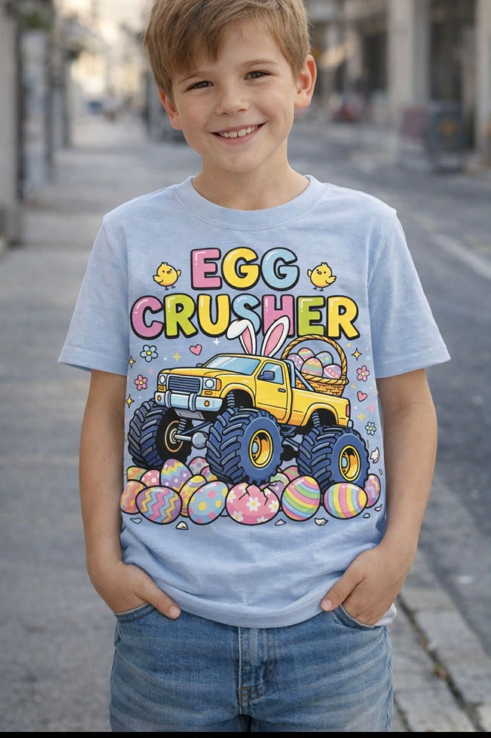 Egg Crusher Easter Egg youth tee