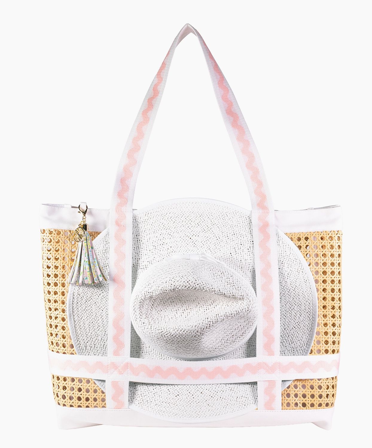 Lily Garden Beach Hat Tote