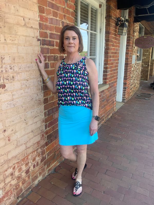 Lulu-B Solid Zip skort