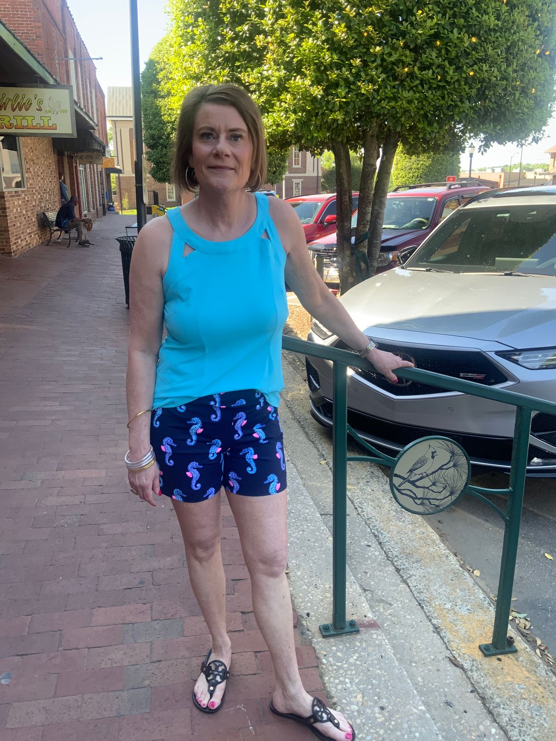 Lulu-B 5" inseam printed shorts