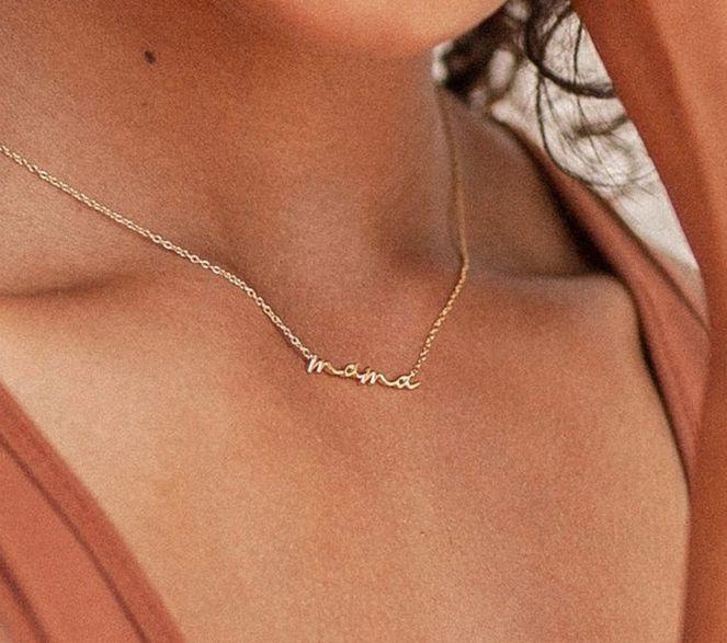 Mama 18K Stainless Steel tarnish free necklace