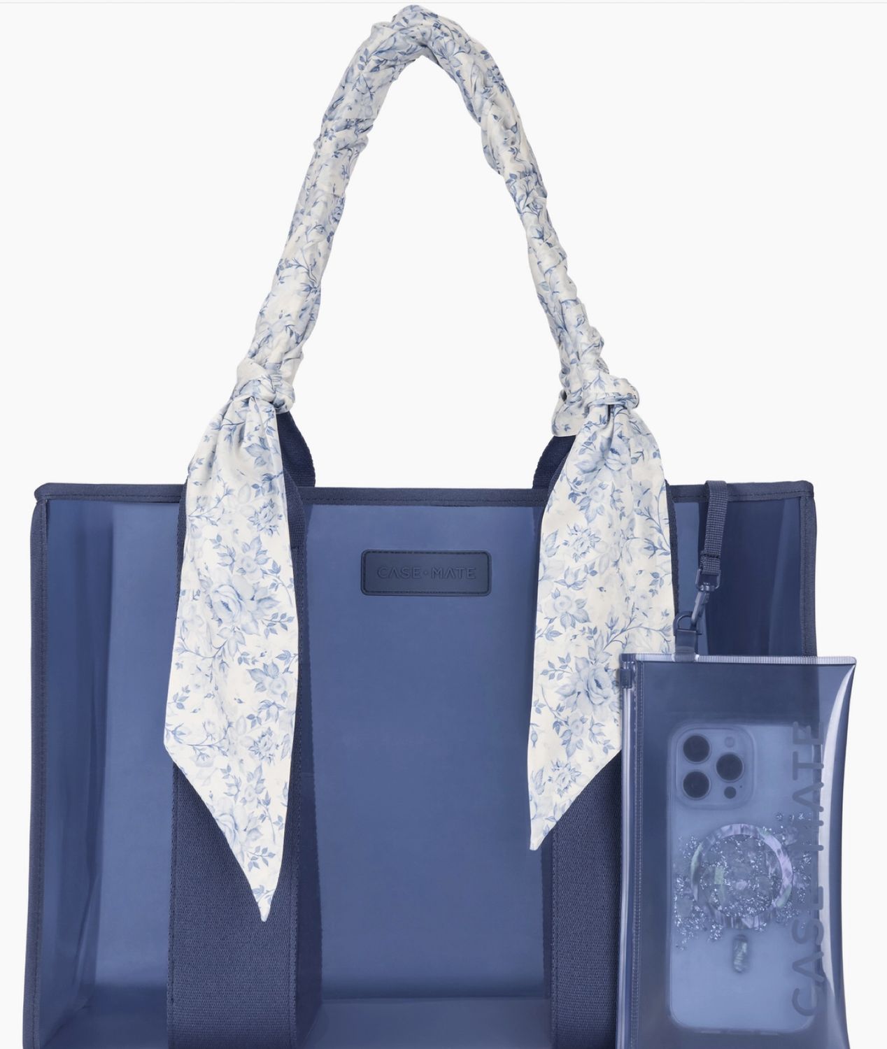 Case-mate Something navy twilly jelly tote bag