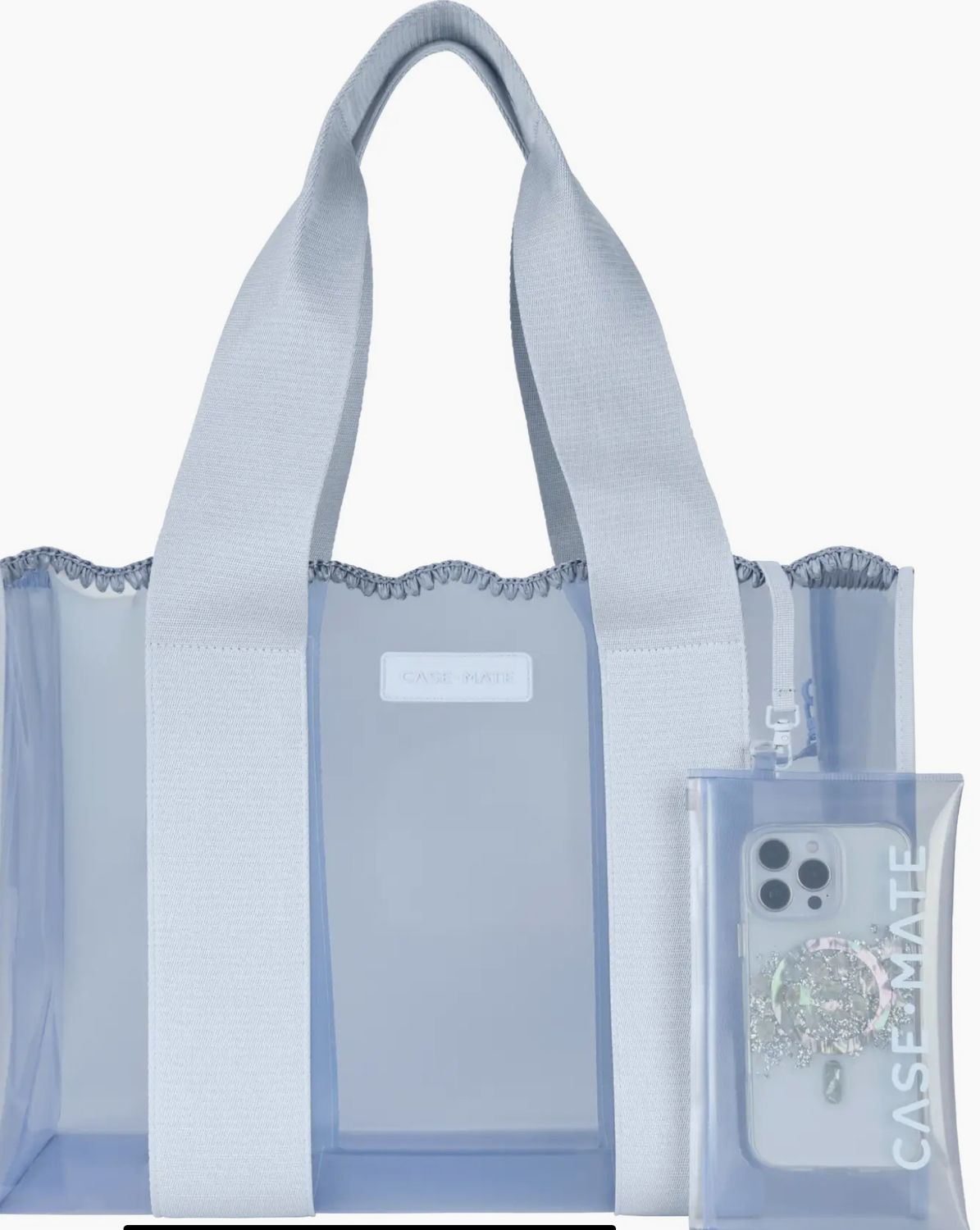Case-Mate Carolina Blue Crochet Wave jelly tote