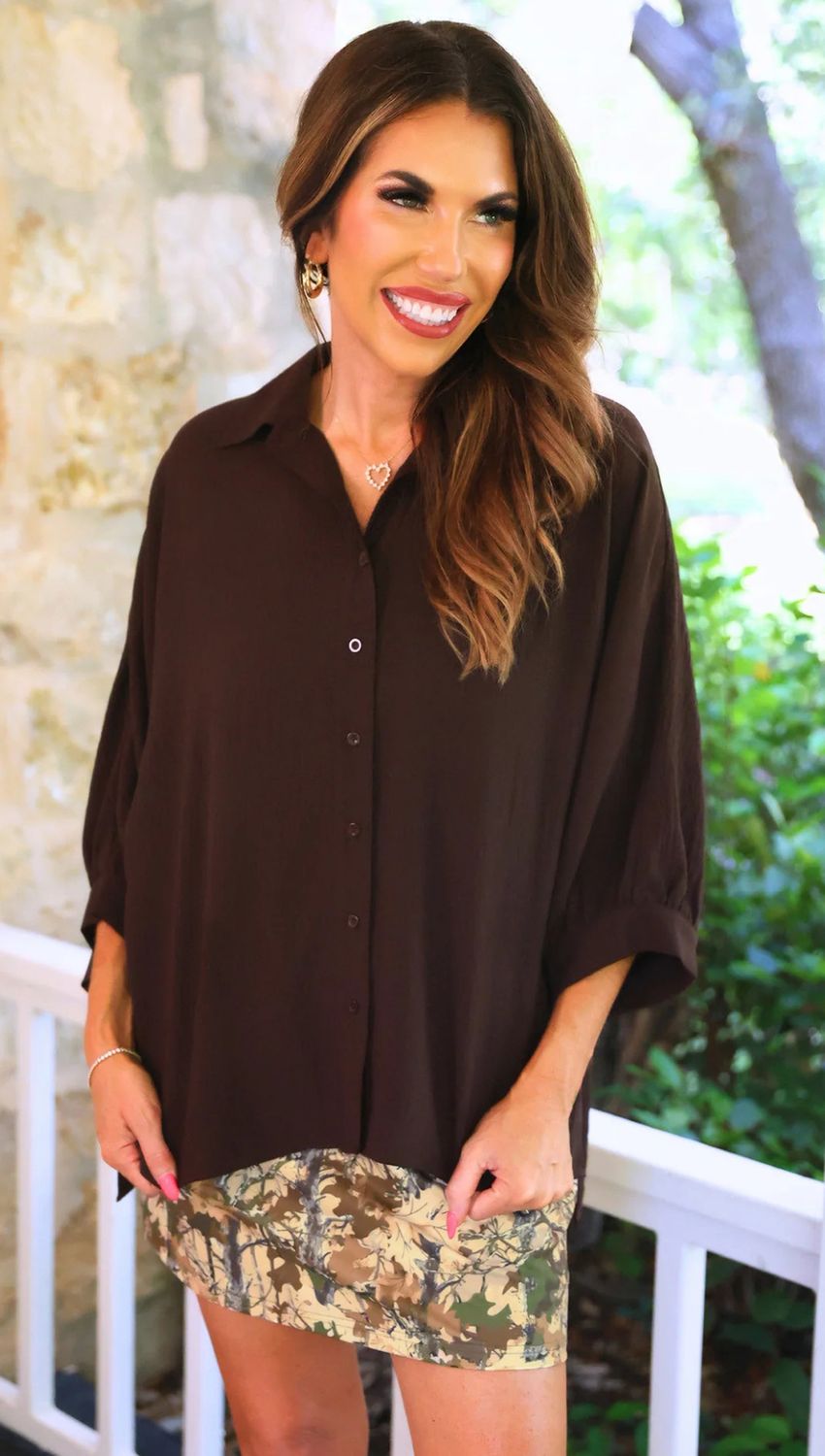 Sloane button up Top