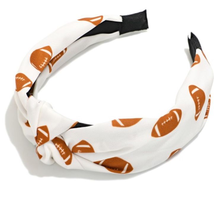 Football Print Knotted headband
