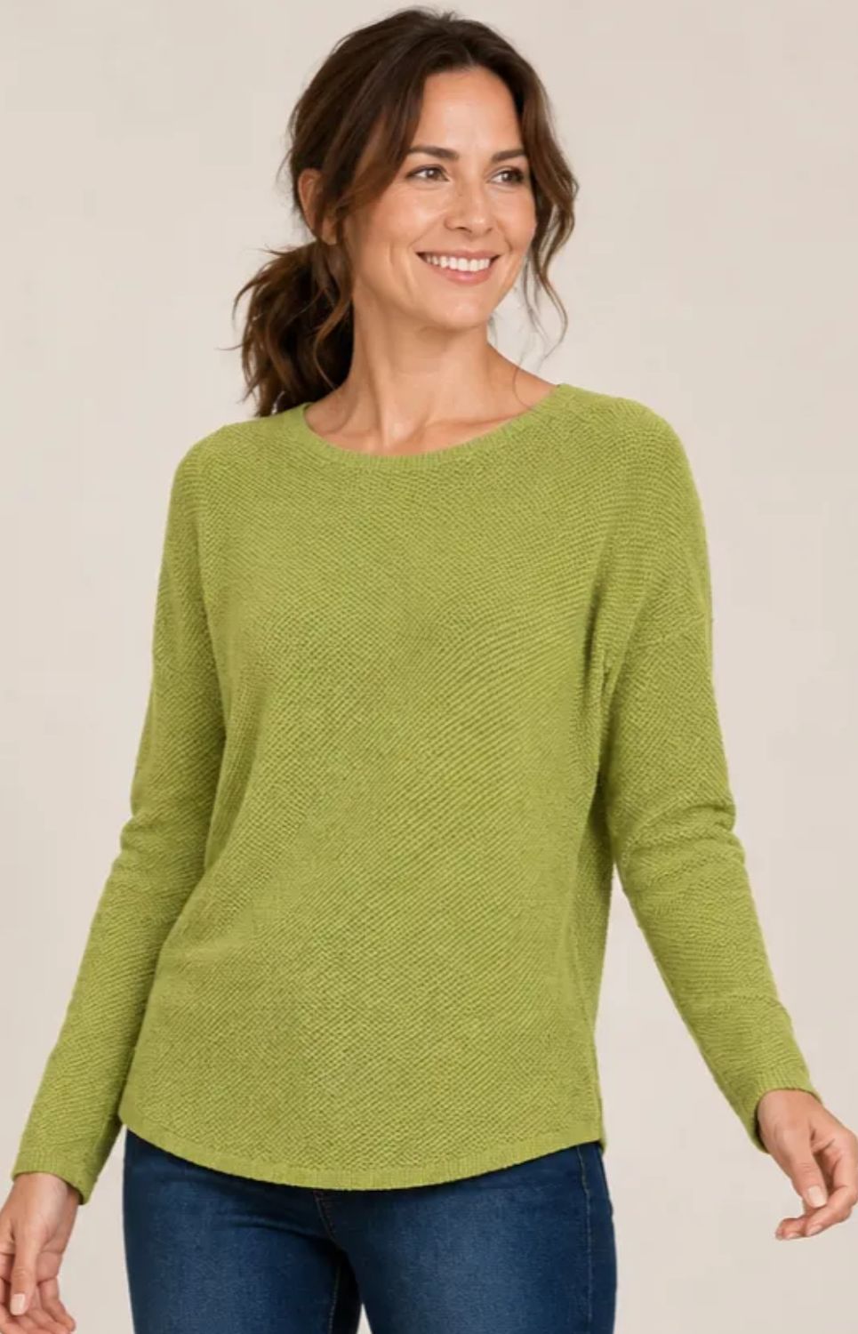 Seedstitch Crew Neck Sweater