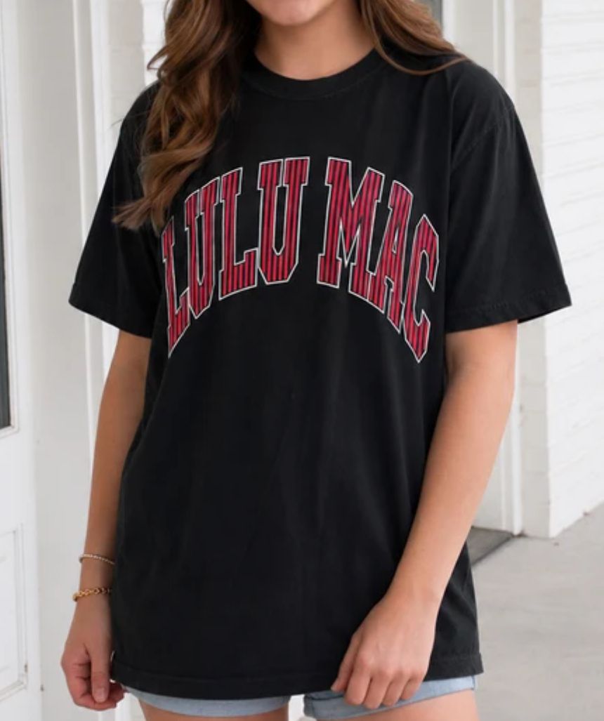 LULU Mac Stripe comfort colors tee