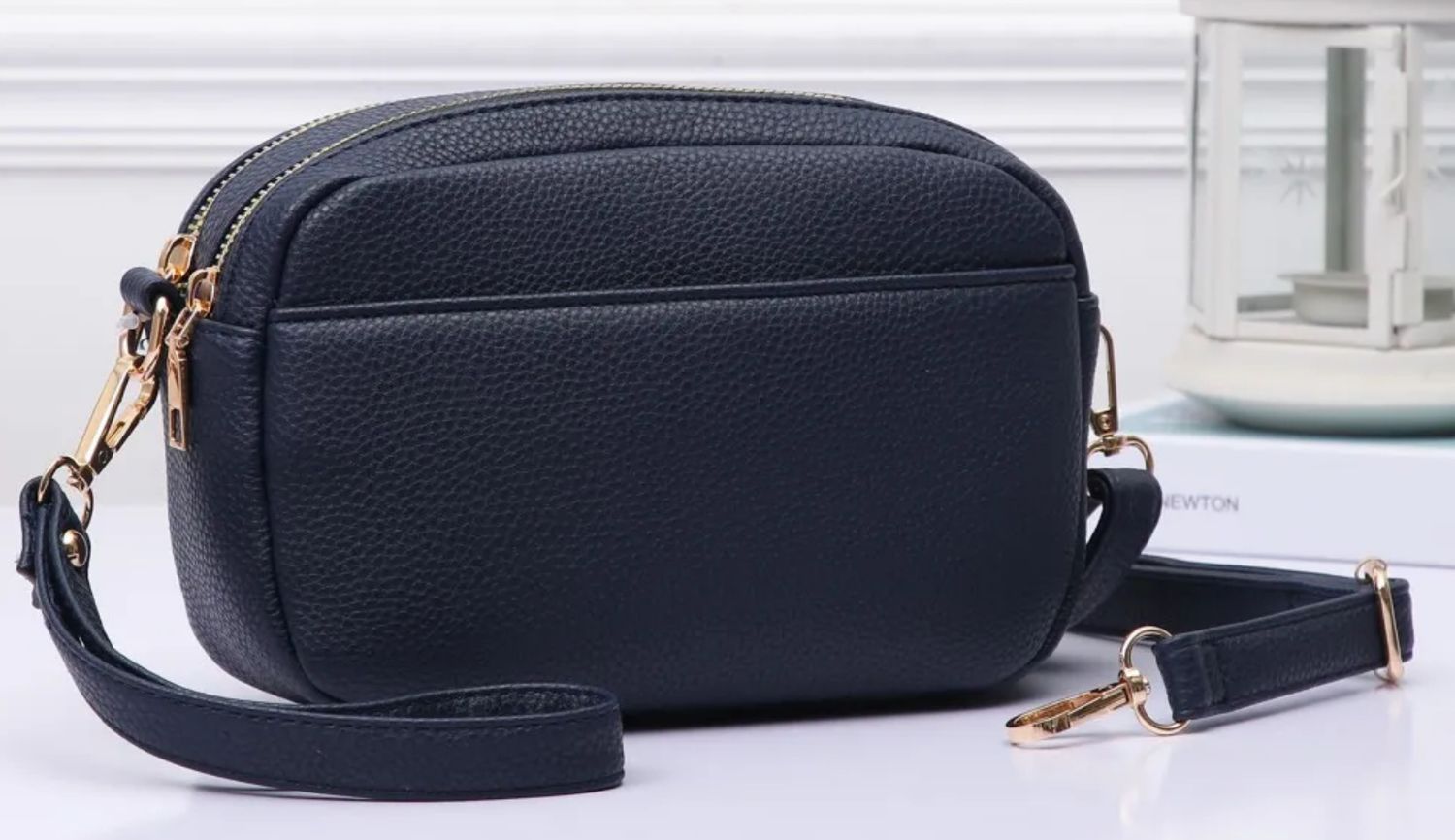 Luna petite luxe vegan leather crossbody bag