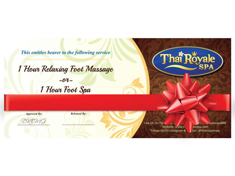 Relaxing Foot Massage or Foot Spa