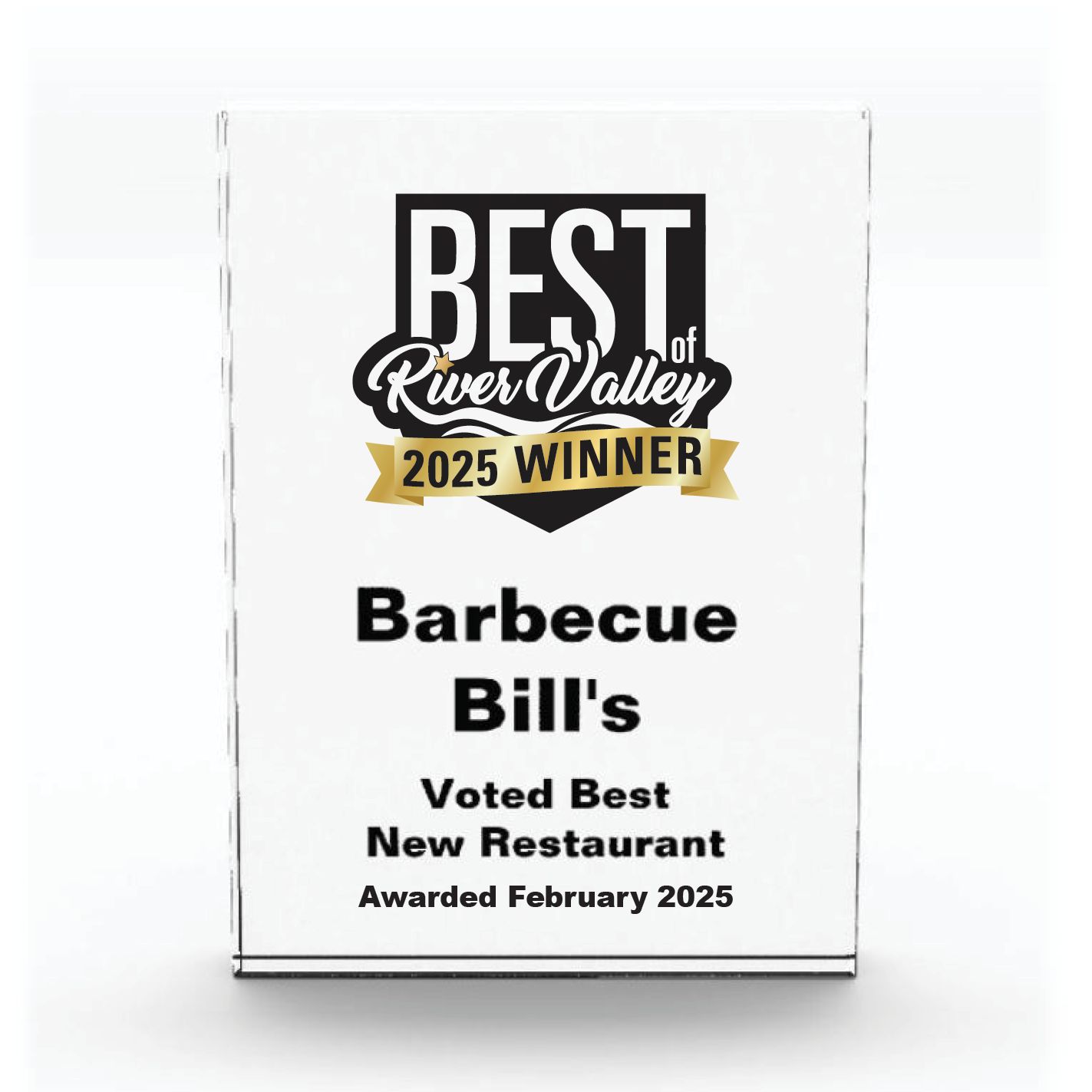 Acrylic Winner&#39;s Award - Vertical