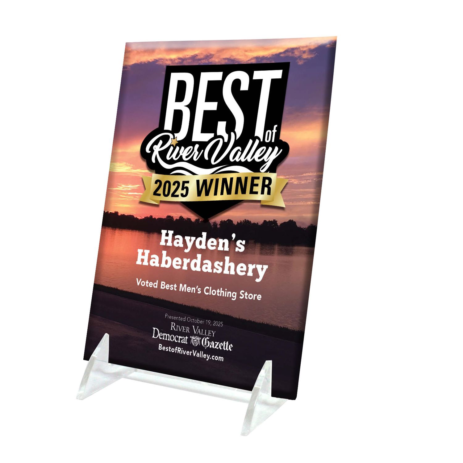 Crystal Keepsake Plaque