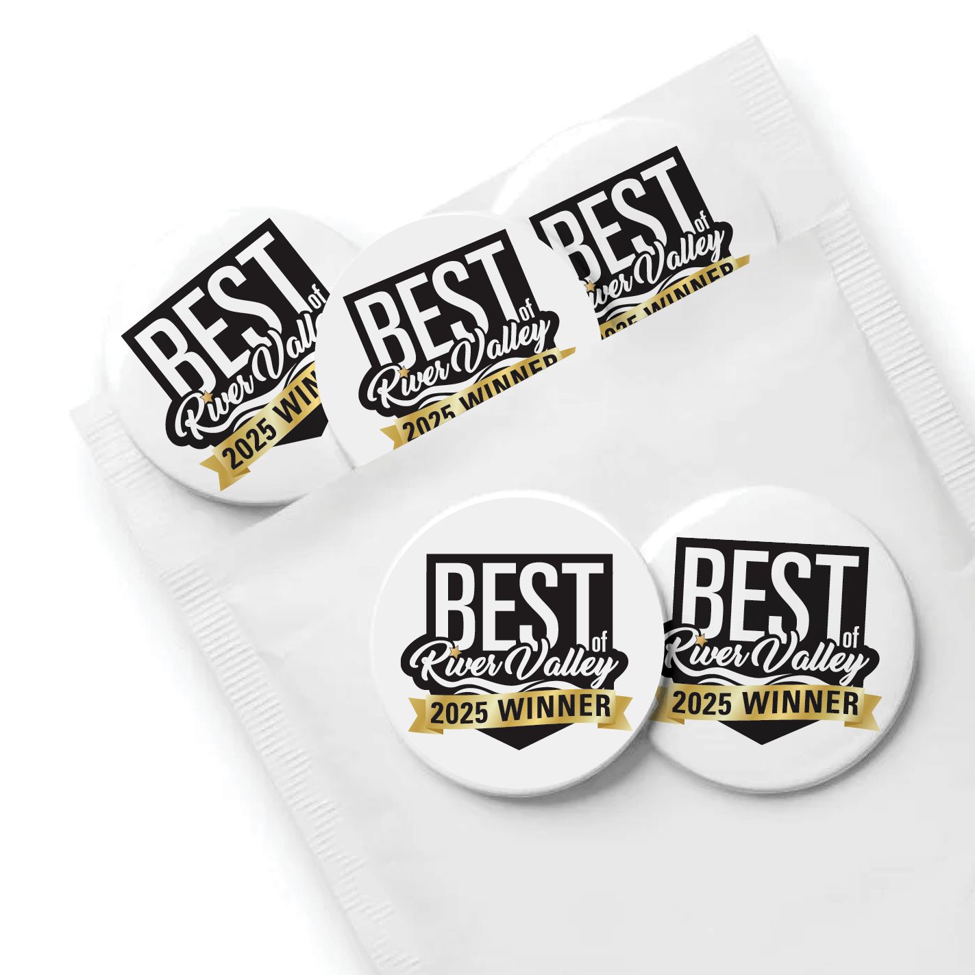 Round Buttons - Packs of 10