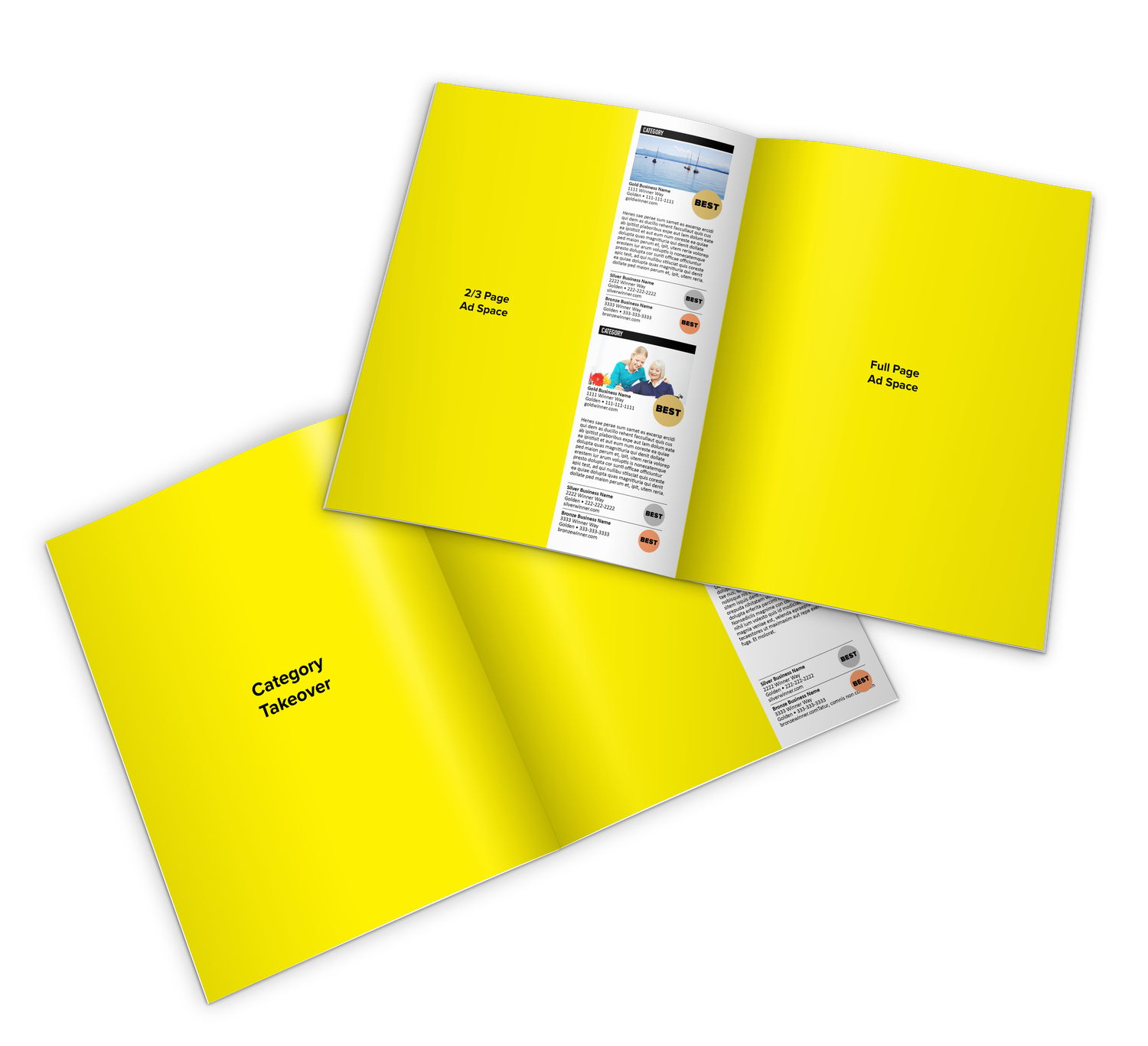 Winner's Magazine Category Adjacent - Two-Thirds, Full, or Takeover Page