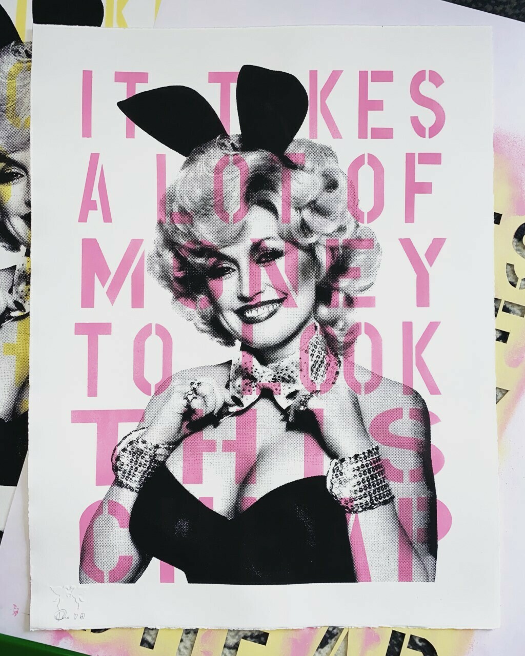 Dolly Parton "It takes a lot of money to look this cheap" Pink