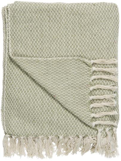 Plaid creme/staubig grün Rautenmuster IB Laursen Plaid creme/staubig grün Rautenmuster IB Laursen