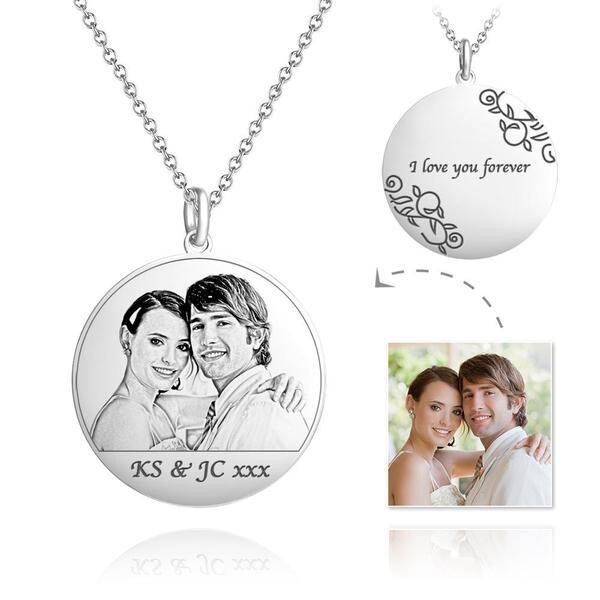 Photo Engraved Necklace