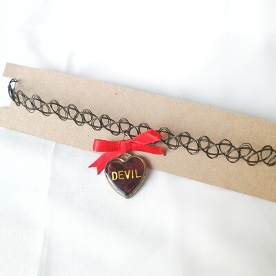 Devil/ Angel Tattoo Choker