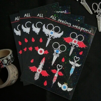 All-seeing weapons stickers